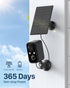 Wireless Outdoor Security Cameras for Home, WiFi Camera with Solar Panel, Battery Powered, Motion Sensor Alarm