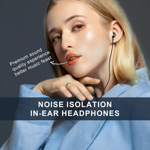 Lightning Headphones for iPhone 13 14 12 Pro Max, MFi Certified Earbuds with Mic, Noise Isolation Stereo Bass - Wired
