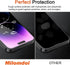 Milomdoi 3 Pack Tempered Glass Screen Protector & Camera Lens for iPhone 14 Pro Max, Ultra 9H, Case Friendly, 2.5D