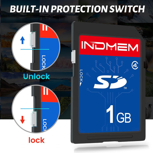 elecacc 1GB (2 Pack) 4 MLC 1GB(2pc) SD Card Class Flash Memory Cards Stanard Secure Digital Cards Camera Cards