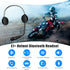 EJEAS E1+ Motorcycle Helmet Bluetooth Headset, Bluetooth 5.1 Helmet Speaker with Auto Answering Call and Noise Reduction Function, Motorcycle Helmet Headphone Can Connect 2 Mobile Phones