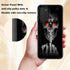 Samsung Galaxy A03s Phone Case with Screen Protector, Skull Finger, Heavy Duty Rugged Non-slip Shockproof Cover