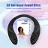 Neckband Speaker - Wireless Wearable Speaker with True 3D Stereo HiFi Sound, Portable Personal Body Speakers, 8H