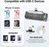 Mini Portable Charger 4500mAh, USB C Small Power Bank, Bling Cute Battery Pack for iPhone 15/15 Plus/15 Pro/15 Pro Max,
