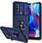 SMKY Moto G Pure Phone Case, Military Grade 16ft Drop Tested with Screen Protectors, Camera Cover, Magnetic Kickstand,