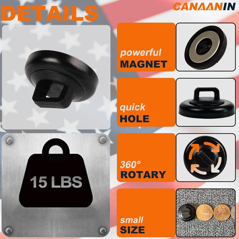 12 Magnet Zip Tie Mount Magnetic Zip Ties Mount Clips Base Holder Strong Multipurpose Wire Cable Holder Mount Wire