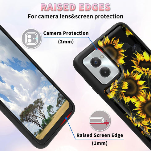 Moto G Power 5G 2024 Case Wallet Case with Card Slots & Kickstand PU Leather Cover Soft TPU Protective Phone Case for
