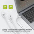 USB C to Lightning Audio Adapter, Type C Male to Lightning Female Converter for iPhone 15/15Pro
