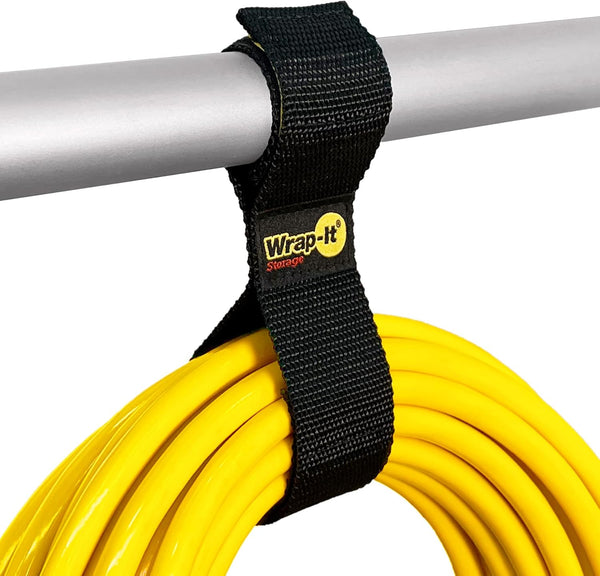 Twin-Straps by Wrap-It Storage, 12" (6-Pack) Hook and Loop Hanging Cord Wrap for Cable and Hose Storage