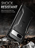 Poetic Revolution Case for Google Pixel 8A 5G, Rugged Shockproof, 20FT Drop Tested, Kickstand, Screen Protector, Black.