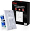 Pyle Home In-Wall Speaker Volume Control, Smart Stereo Selector Switch Pod Box, Vertical Sliding Control, PVC2
