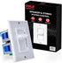 Pyle Home In-Wall Speaker Volume Control, Smart Stereo Selector Switch Pod Box, Vertical Sliding Control, PVC2