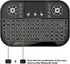 Mini Bluetooth Keyboard with Touchpad, Portable 2.4GHz RF Multi Touch Rechargeable Handheld Controller for PC, Tablet,
