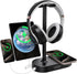 COZOO Headphone Stand with Fast Wireless Charging Pad and 2 USB Charging Ports for Gaming, DJ Accessories
