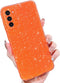 MINSCOSE Compatible with Samsung Galaxy S20 FE 5G Case, Cute Neon Bright Color Glitter Bling Thin Slim Shockproof Cover