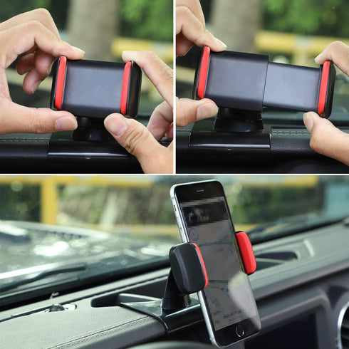 CheroCar Cellphone Mount for Jeep, Phone Holder for 2018-2020 Jeep Wrangler JL, Interior Accessories