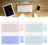 Wireless Keyboard and Mouse, Rechargeable Bluetooth Combo, Ultra Slim Portable Set for Windows, Laptop, PC (Sky Blue)
