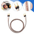 M-JP10 1pair Set Speaker Wire with 24k Gold Plated Connectors, 10AWG 5N OFC, 1.5M Length