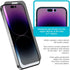 Tech Armor Privacy Ballistic Glass Screen Protector for iPhone 14 Pro Max - 5G 6.7 Inch Tempered Glass