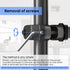 WORLDLIFT 17"-32" 17.6 lbs 75x75 100x100 Pole Mount Monitor Arm Easy Clamp-on VESA Mount for Screens Supports up