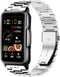Mindrose Compatible Smart Watch Bands, 18mm Stainless Steel Metal Replacement Strap for H80 & Y70 Watches