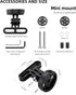 ROCKBROS Out-Front Bike Computer Mount, Mini Aluminum Integrated Bicycle Computer Mount Compatible with Garmin, Bryton,