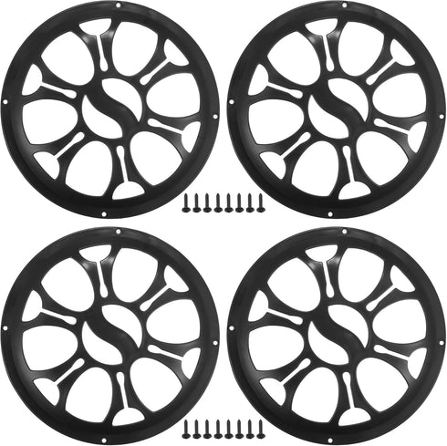 ACROPIX Universal 8" Car Speaker Grills Cover, Round 8 Inch Audio Speaker Subwoofer Guard Protector, Pack of 4