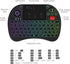 Rii X8 Mini Keyboard, 2.4GHz Portable Wireless Keyboard with Touchpad Mouse, RGB Backlit, Rechargeable for Android TV