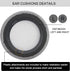 Upgrade VirtuosoXT Gray Thicker Earpads, Compatible with Corsair Virtuoso RGB Wireless SE Gaming Headset