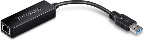 TRENDnet USB 3.0 to Gigabit Ethernet Adapter - Full Duplex 2Gbps Ethernet Speeds, USB-A, Windows Compatible