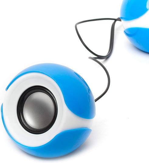 Frisby Audio FS-810 2.0 Stereo USB Powered Computer Desktop PC Laptop Speakers w/Volume Control (Blue)