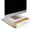 U Brands Juliet Monitor Stand, Office Organization Supplies, White and Gold, 1 Count