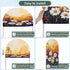 Jnbasdffb 6.6 Orange Purple White Daisy Wedding Arch Cover,Stretchy Spandex Arch Backdrop Stand Covers FT,Oil Painting