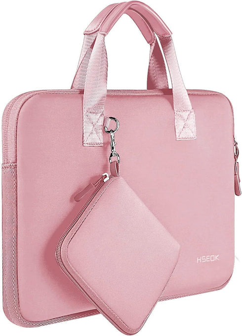 Hseok Elastic Laptop Case, 12.9-13 inch Sleeve Handbag with Small Case for MacBook Air/Pro, iPad Pro, XPS13 - P02K01