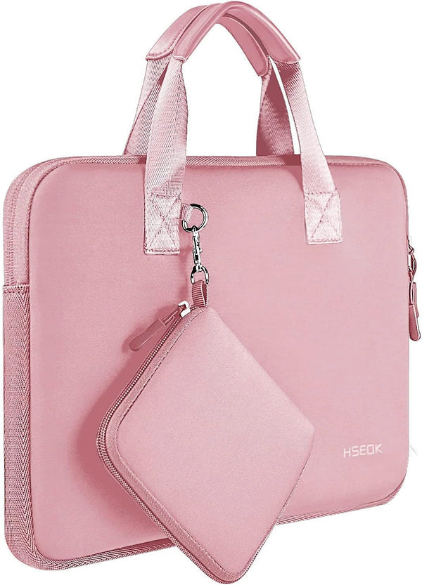 Hseok Elastic Laptop Case, 12.9-13 inch Sleeve Handbag with Small Case for MacBook Air/Pro, iPad Pro, XPS13 - P02K01