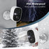 GMK Wireless Outdoor Security Camera, 1080P Color Night Vision, AI Motion Detection, Battery Powered WiFi Camera