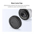 K&F Concept M4/3 Mount Rear Lens Cap & Body Cap Cover Kit for Olympus E-M1X E-M1 II E-M5 III E-M10 IV & Panasonic GH5