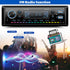 GOHHDL MP3 Display,64GB Single Din Bluetooth Multimedia Car Stereo Radio Player,USB/TF/AUX-in,FM,LCD SD