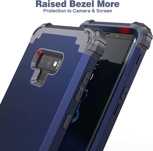 IDweel Galaxy Note 9 Case - Blue 3 in 1 Shockproof Slim Hybrid Heavy Duty Protection for Galaxy Note 9