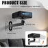CroBlissful 1/4 Inch 360 Setup Projector Stand, Wall and Mini Ceiling Mount with Thread, Degree Rotation, Adjustable