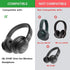 Replacement E55 Earpads Ear pads foam Ear cushion pillow parts Cover Compatible with JBL E55BT E 55 bt Bluetooth Wireless Headsets (black)