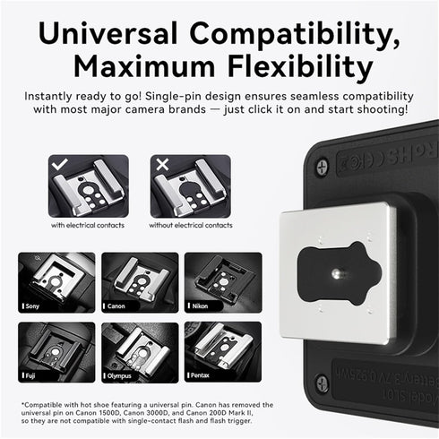 ULANZI SL03 GN8 6500K 90 Camera Mini Flash Speedlite with Video Light for Beginners Basic, Flash Adjust Angle Speedlite