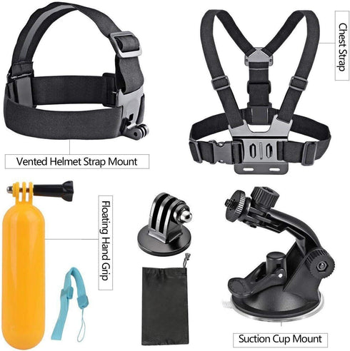 AKASO 7 in 1 Action Camera Accessories Kit for EK7000/EK7000 Pro/Brave 4/Brave 4 Pro/Brave 7/Brave 8/GoPro