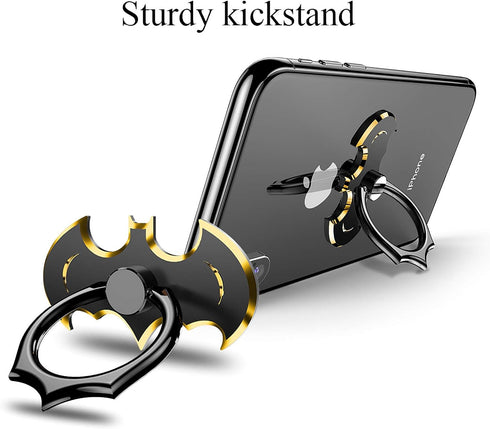 Bat Phone Ring Stand Holder - OATSBASF 360 Degree Rotation Cell Phone Ring Holder Compatible with iPhone 16/15/14/13/12
