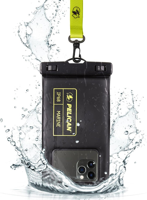 Pelican Marine IP68 Waterproof Phone Pouch, Floating Case for iPhone 15 Pro Max/14 Pro Max/13 Pro Max