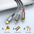 MCSPER 2 6.6 2RCA S23/S22/S21 USB C to RCA Audio Cable, Ft Type-C to RCA Male to Male Y RCA Splitter, Jack USB-C Audio