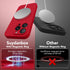 iPhone 15 Pro Max Case, Deep Red Silicone, MagSafe Compatible, Shockproof, Full Camera Protection, Includes 2 Screen