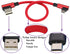 90 Degree Micro USB Cable 23cm/9inch, Right Angle USB 2.0 A Male to Micro Male Fast Sync & Charging Cable for Android,