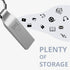 MOSDART 128GB USB 2.0 Flash Drive, Metal Thumb Drive with Keychain, Waterproof Jump Drive for Storage and Backup, Silver