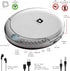 Portable CD Player with 60 Second Anti Skip, Stereo Earbuds, Includes Aux in Cable and AC USB Power Cable for Home or